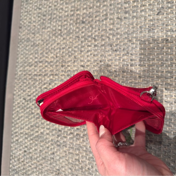 Vera Bradley - Red Quilted Wristlet Wallet Trendy 2025 Fall Item - Picture 7 of 13